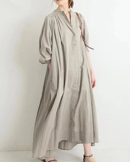 Mc | Vintage long-sleeved shirt dress