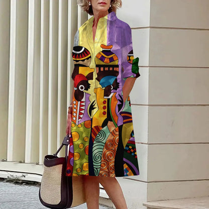 Mc | Deline - printed shirt dresses