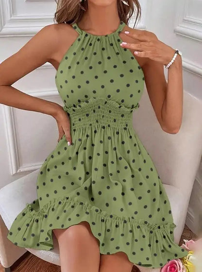 Agnes - Sexy abito casual senza maniche in stile cavezza