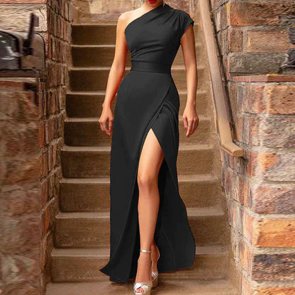 Mc | Maxi elegant dress with high slit