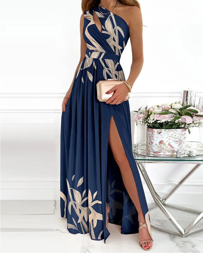 Mc | Elegant maxi dress with one shoulder