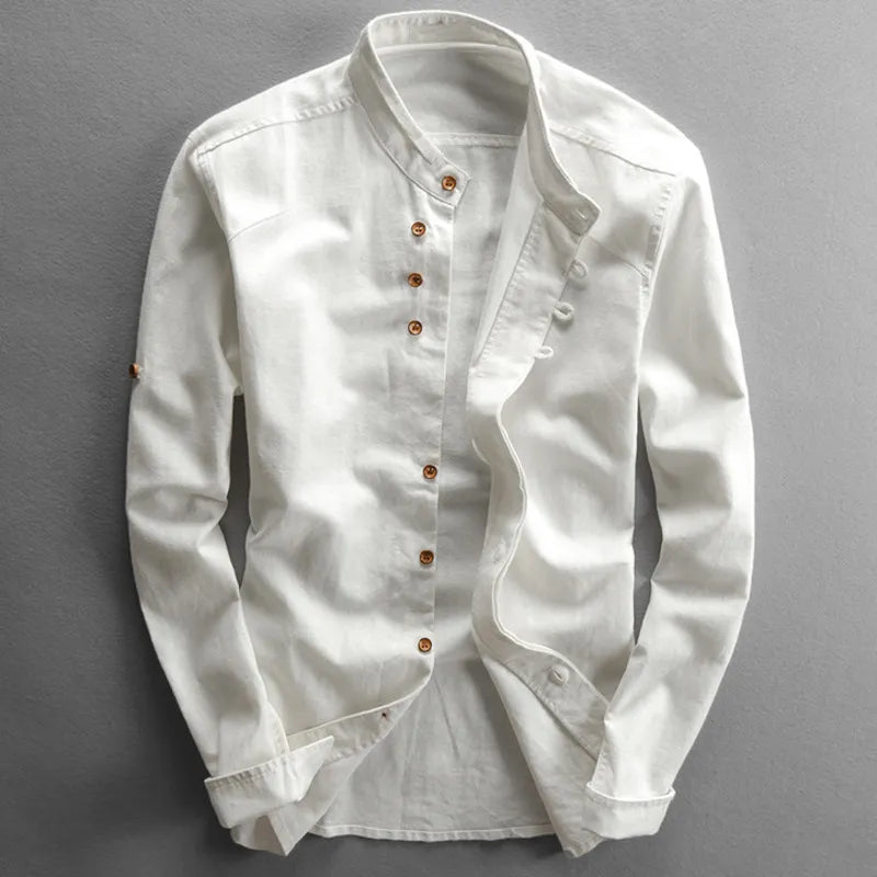 Zachary Polo | Japanese long-sleeved polo shirt for men