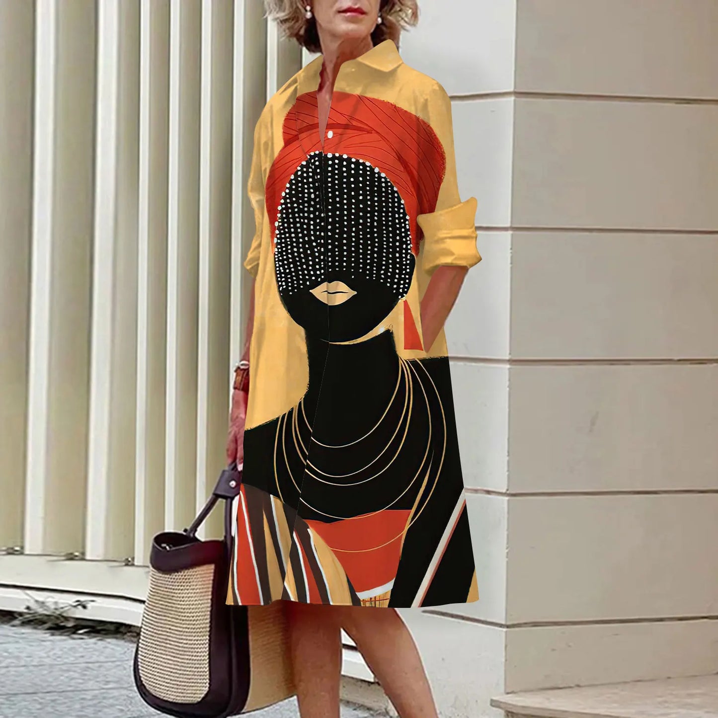 Mc | Deline - printed shirt dresses