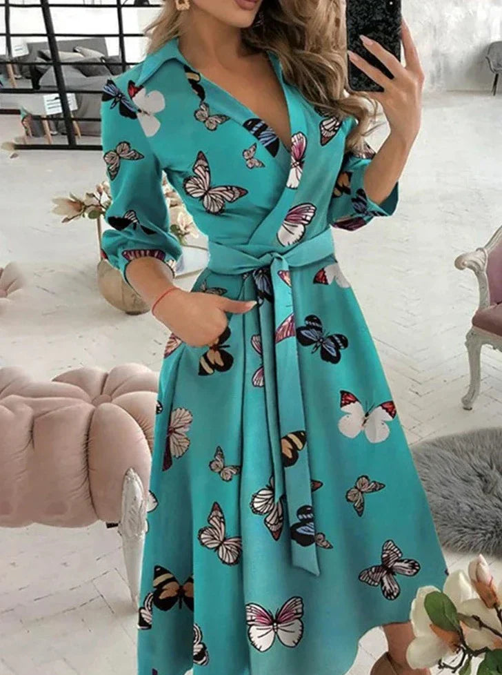 Mc | Elegant dress with print
