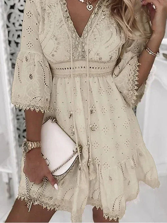 LD | Boho summer dress with embroidery