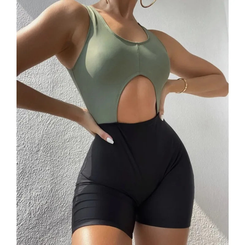 LD Push Up Swimsuit Summer Sexy One-Piece Print