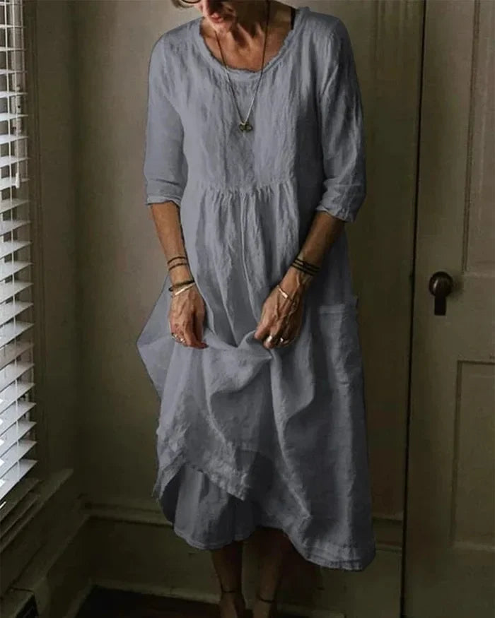 LP | Women's oversized cotton and linen dress