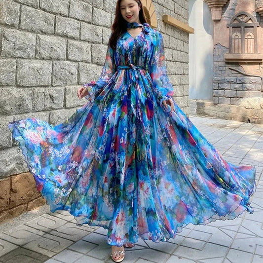 Mc | Printed lace dress