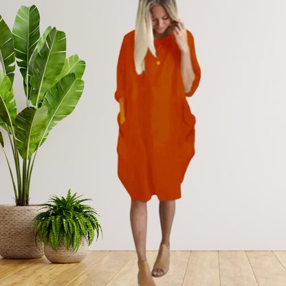 LP | Dress with large pockets and long sleeves