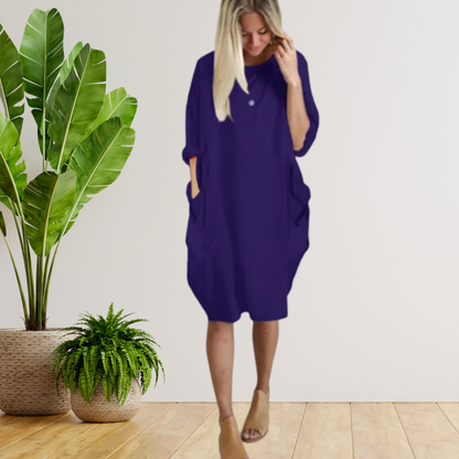 LP | Dress with large pockets and long sleeves