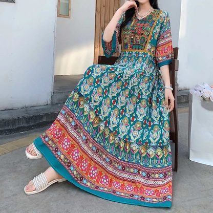 LP | Elegant printed long dress