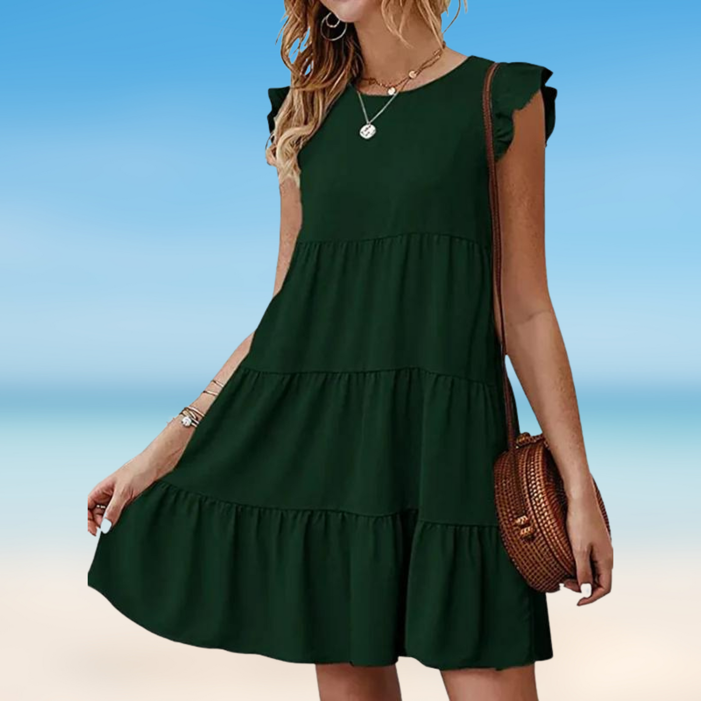 Mc | Odella- Elegant mini dress with ruffles