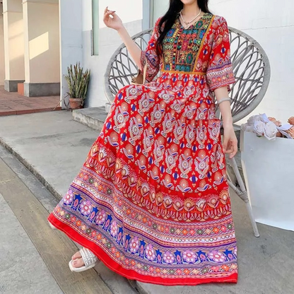 LP | Elegant long printed dress