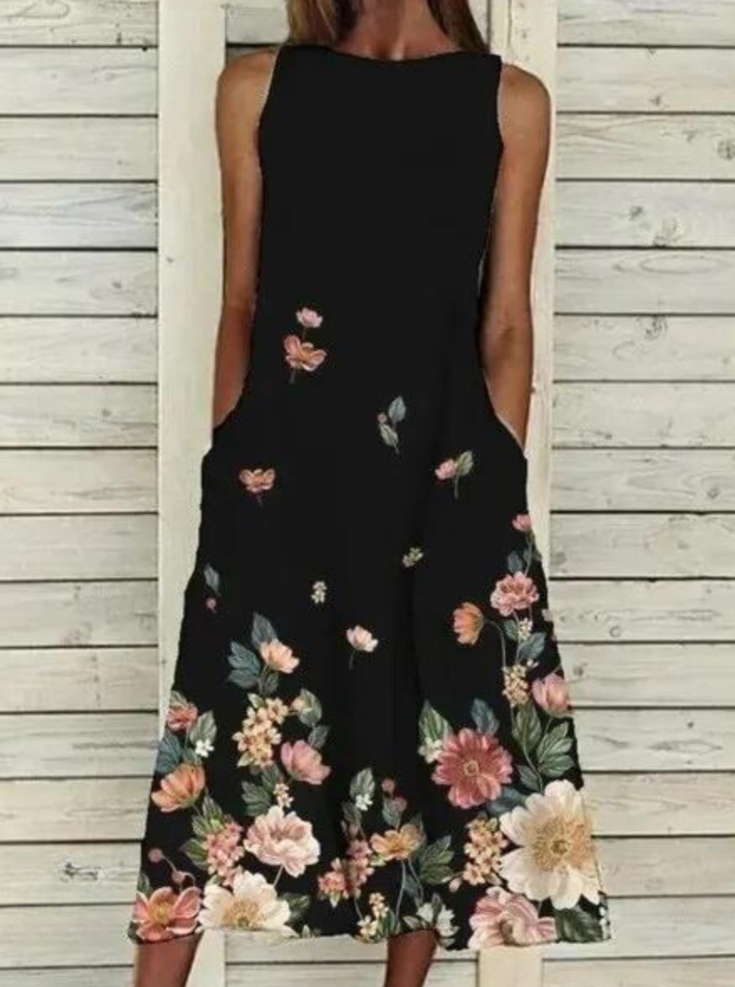 Mc | Elegant dress with floral pattern