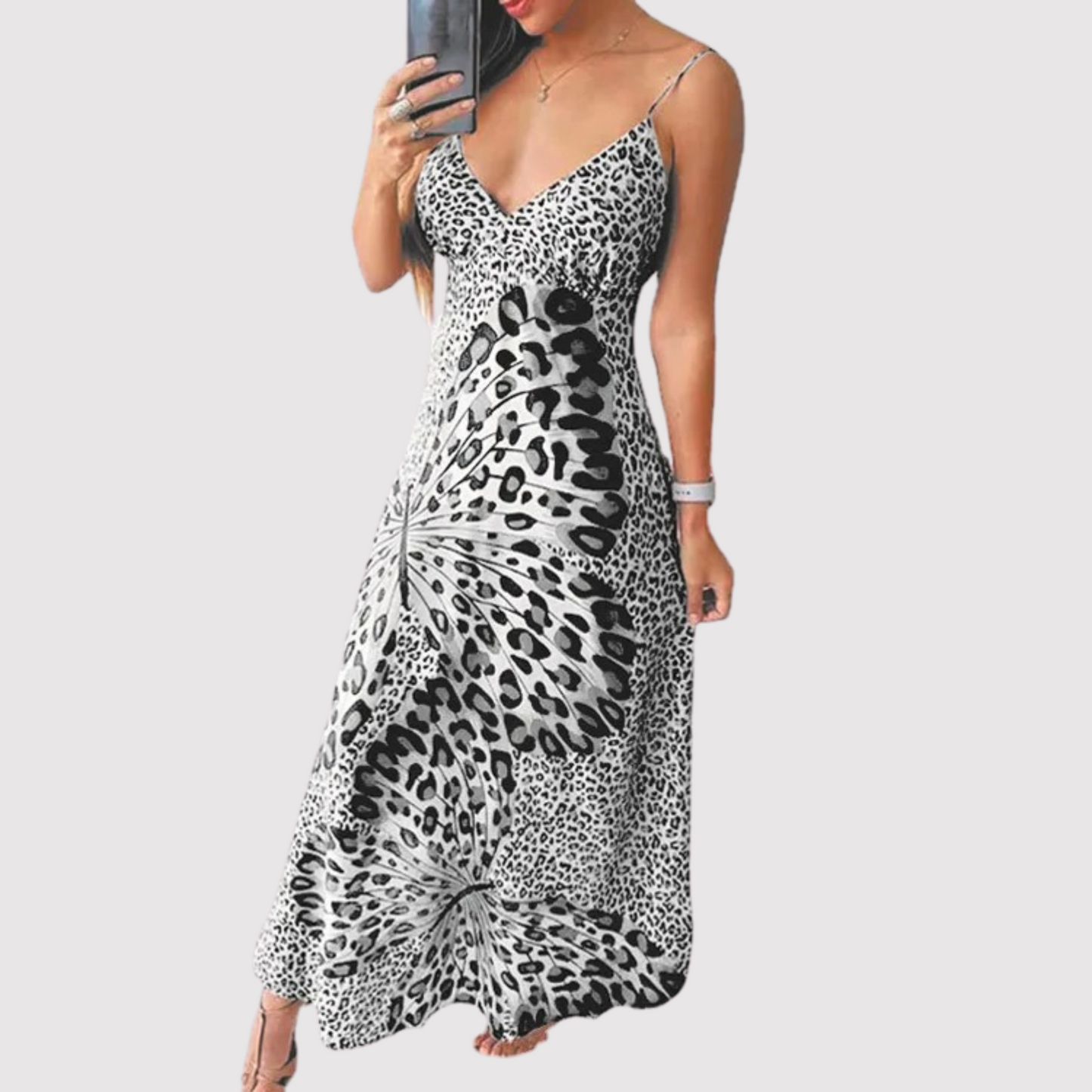 Mc | Sleeveless Dresses with V-Neckline