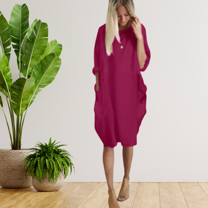 LP | Dress with large pockets and long sleeves