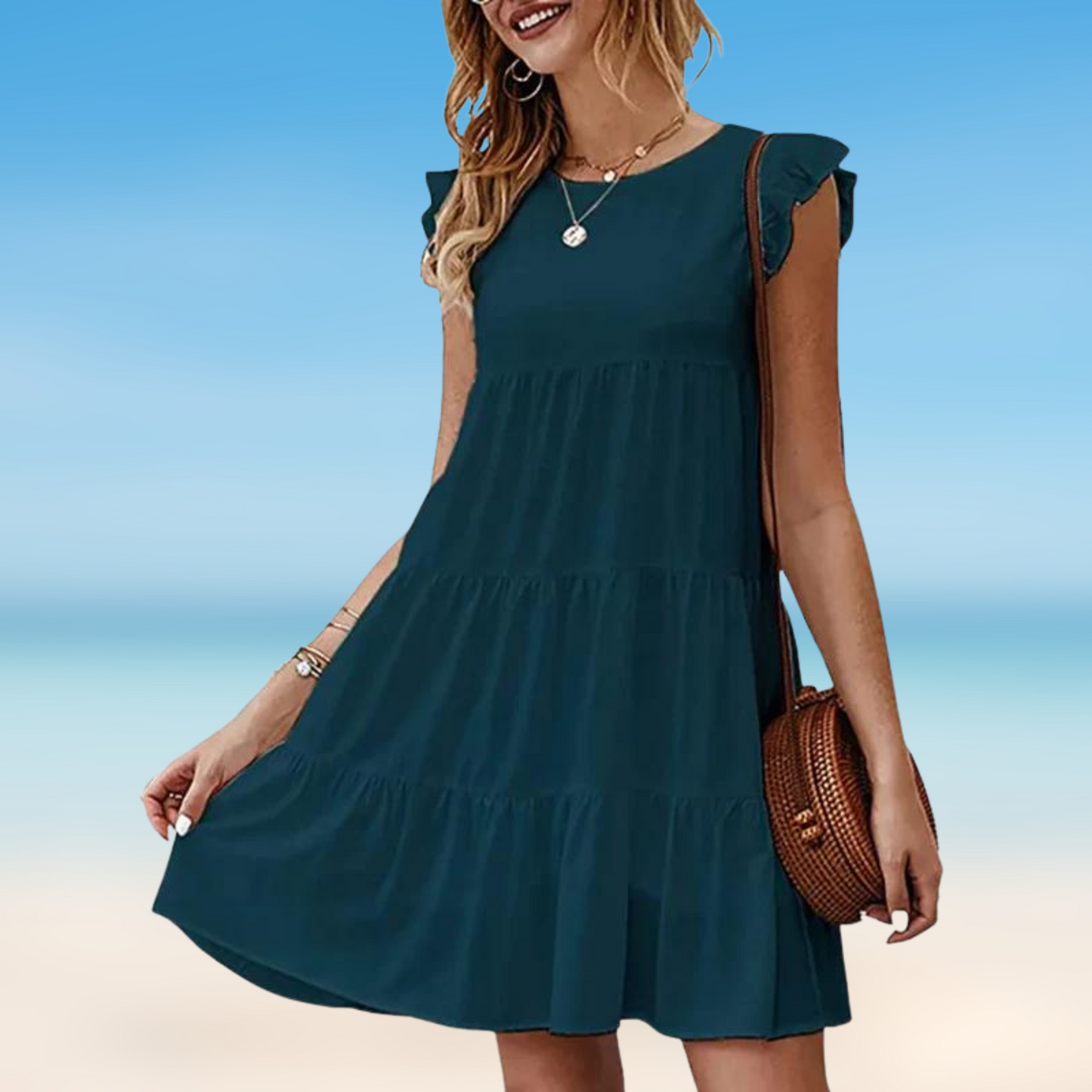 Mc | Odella- Elegant mini dress with ruffles