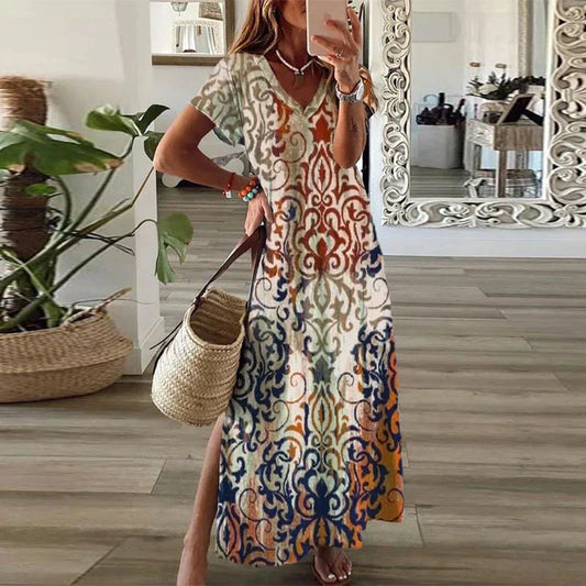 Mc | Vintage floral print dress