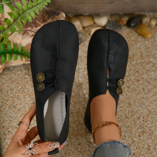 LP | Soft ballet flats with buttons