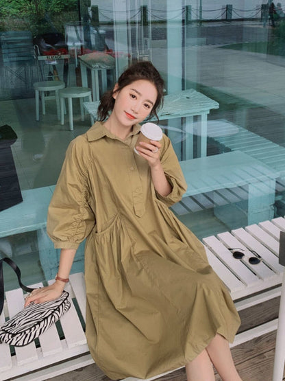 LP | Lightweight summer dress: casual dress with short sleeves and pockets