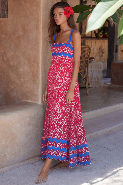 Mc | Modern wide dress with straps.