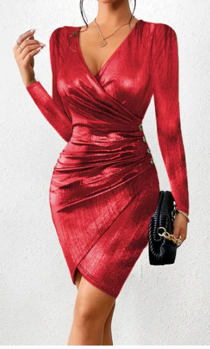 LP | Colorful pleated elegant dress