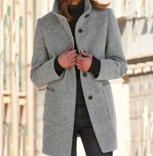 Felicity | Elegant and Stylish Women's Coat with Chic Buttons