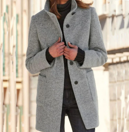 Felicity | Elegant and Stylish Women's Coat with Chic Buttons
