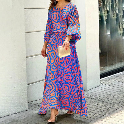 LP | Elegant maxi dress with abstract print