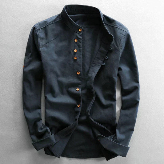 Zachary Polo | Japanese long-sleeved polo shirt for men