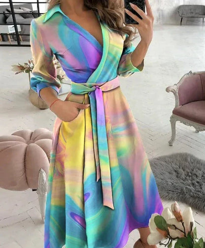 Mc | Elegant dress with print