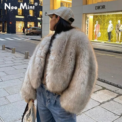 Mila | Chic and Comfortable Women's Short Imitation Fur Coat