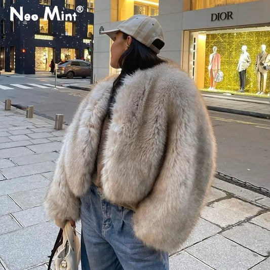 Mila | Chic and Comfortable Women's Short Imitation Fur Coat