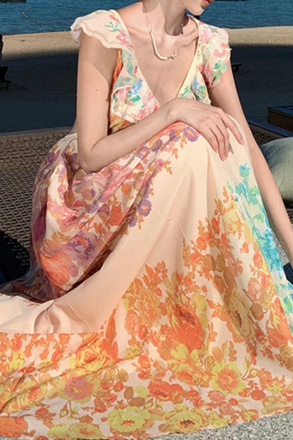 Seraphina | Long-sleeved ruffled summer dress