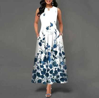 LP | New Long Casual Sleeveless Women's Printed Bohemian Retro Maxi Dresses