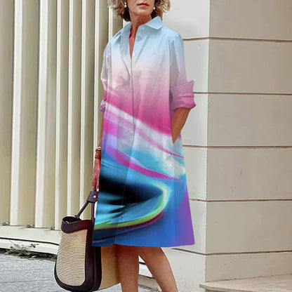 LP | midi dress with long sleeves