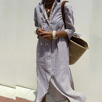 Mc | Striped shirt dress