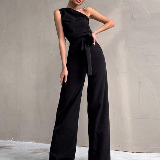 One-shoulder suit