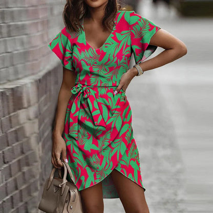 Mc | A-line dress with V-neckline