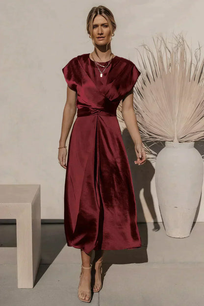 LP | Elegant Silk Satin Evening Dresses