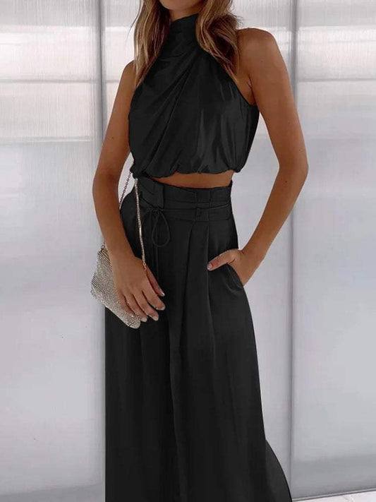 Elena | Elegant halter dress