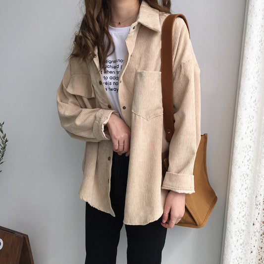 Long-sleeved shirt - Chest pockets & Relaxed Fit