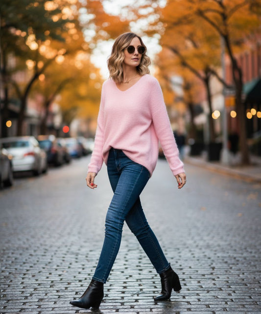 Mia | Women's Long-Sleeved Sweater – Simple, Chic, and Comfortable Style