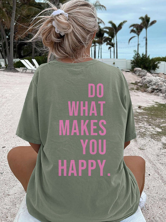 T-shirt dress - Round neck and breathable cotton blend design