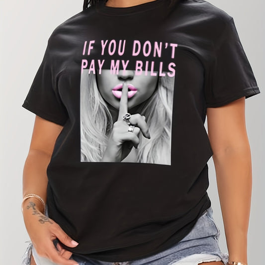 T-shirt with print - Short sleeves & Round collar