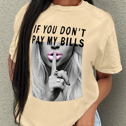 T-shirt with print - Short sleeves & Round collar