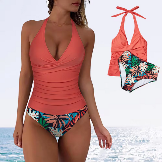 Sexy swimsuit with high waist