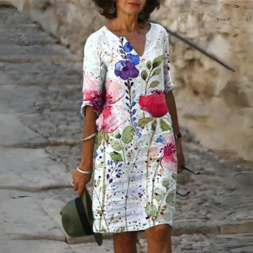 Mc | Enchanting dress with floral design