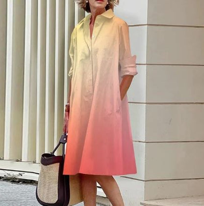 Mc | Women's dress with striped shirt