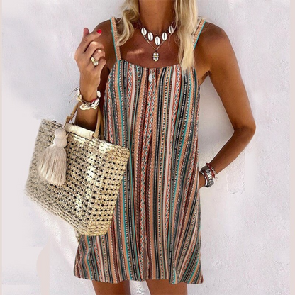 LP | Colorful patterned summer dress